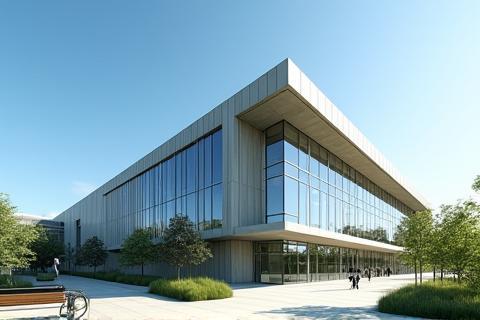 Image of a modern university building, symbolizing academic transformation.